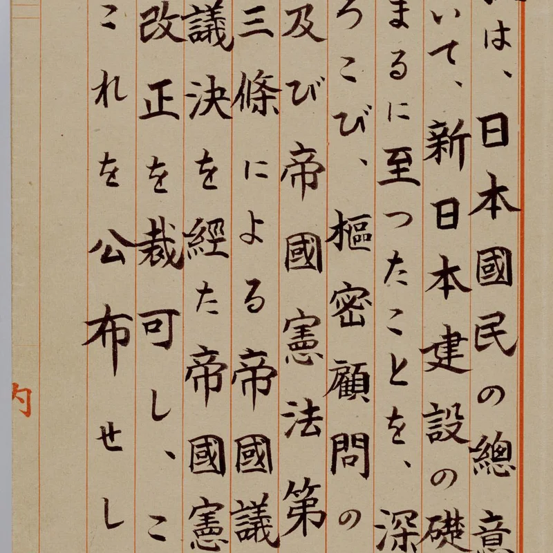 Implementation of Japanese Constitution