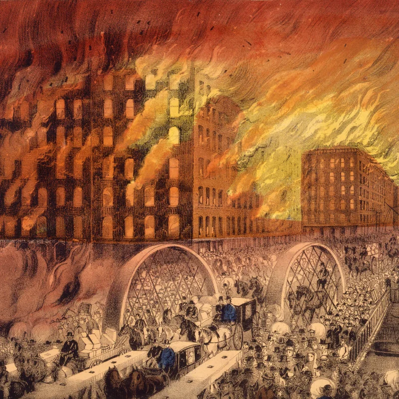 Great Chicago Fire Begins