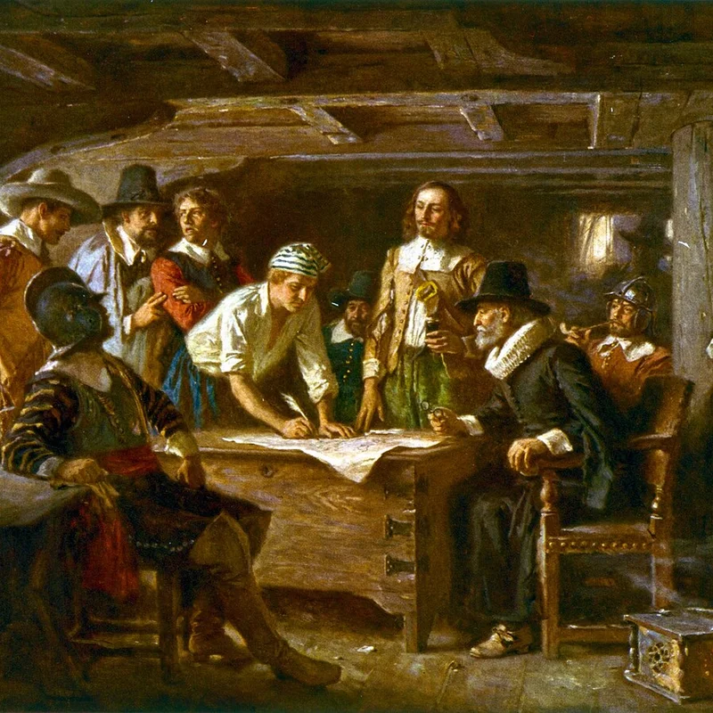 Signing of Mayflower Compact