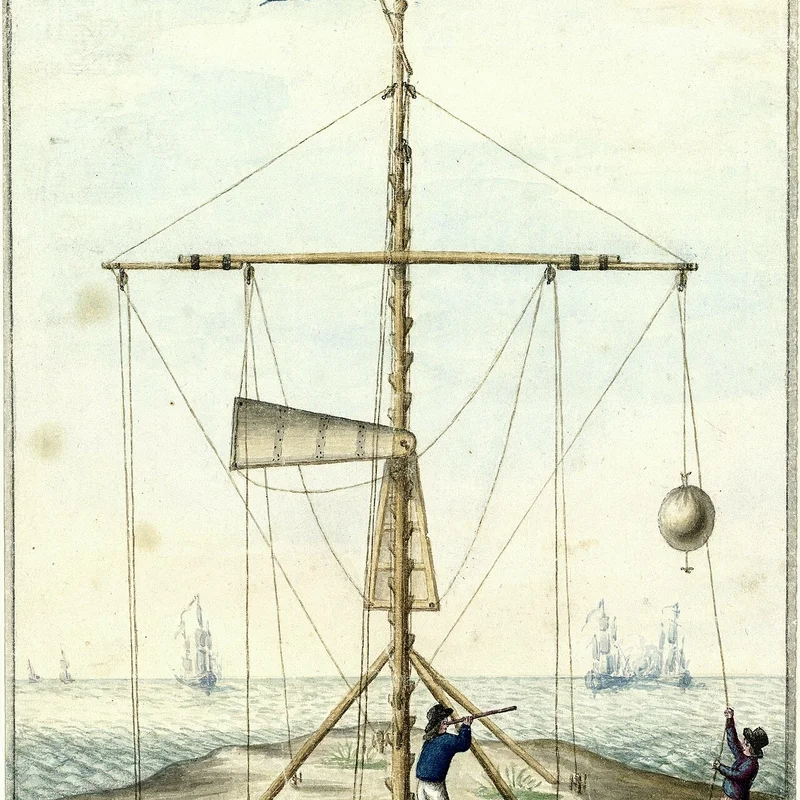 First Demonstration of Semaphore Telegraph