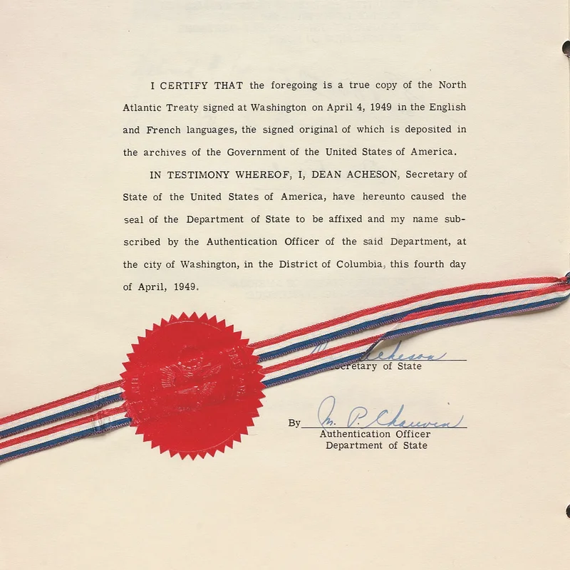 Signing of the North Atlantic Treaty