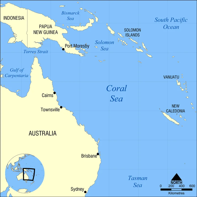 Beginning of Battle of Coral Sea